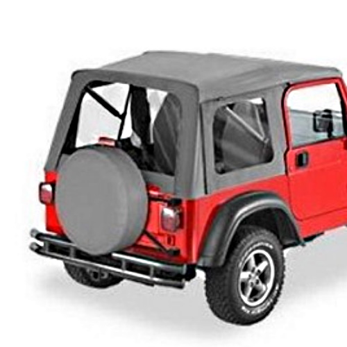 Jeep Wrangler TJ Supertop Softtop Verdeck für Stahltüren Grau Denim Bestop 96-06