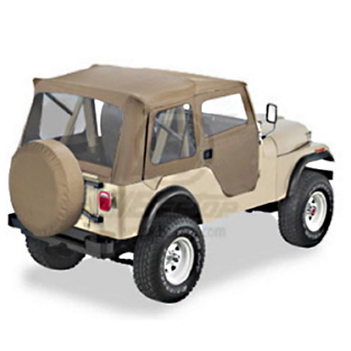 Jeep CJ5 Supertop Softtop Verdeck inkl. teilbare Türen TAN Denim Bestop Sonderedition 55-75