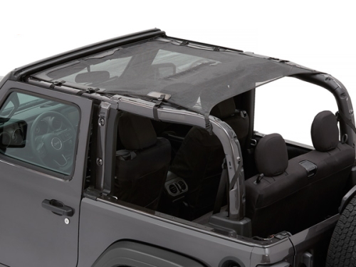 Jeep Wrangler JL 2-türer Sun Bikini Top Sonnenschutz Safari Style Mesh Bestop 18-