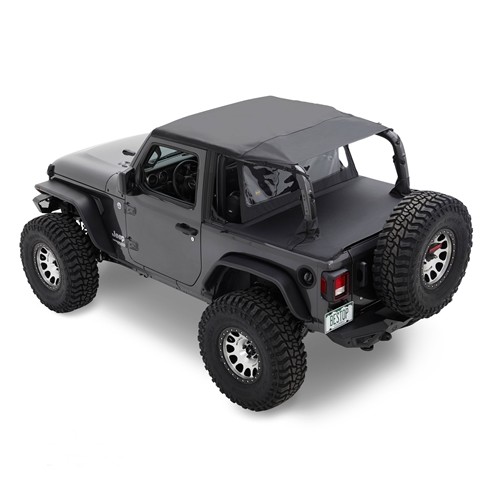Jeep Wrangler JL 2türer Header Safari Bikini Top Cable Style Black Diamond Bestop 18-