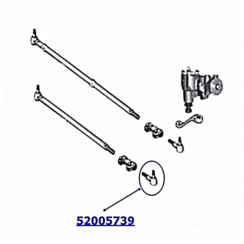 Jeep Grand Cherokee ZJ ZG V8 Spurstangenkopf am Achsschenkel links LHD 92-98