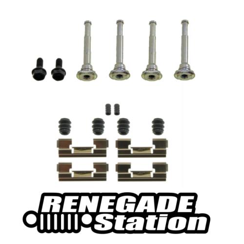 Jeep Grand Cherokee WH WK Schrauben & Buchsen Satz inkl. Manschetten, Gleitschienen, Anti Ratter Clip Bremssattel vorne 05-10