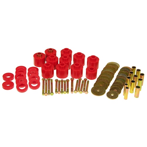 Jeep CJ CJ5 CJ7 Bodyauflage Karosserieauflage Set Auflage Karosserie Höherlegung 1" rot Prothane 76-79