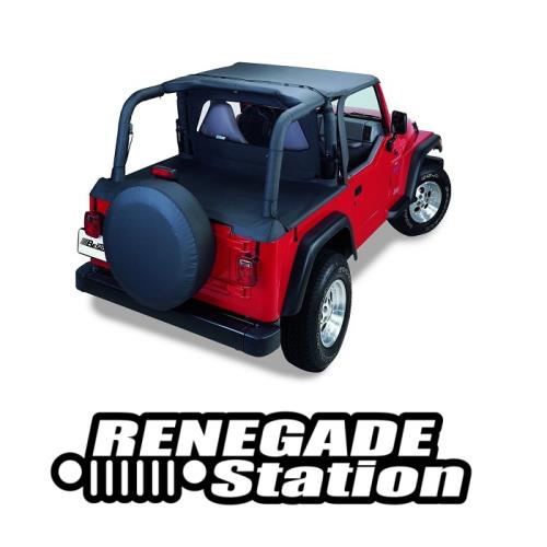 Jeep Wrangler TJ Header Bikini Top Targa Style Black Diamond Bestop 03-06