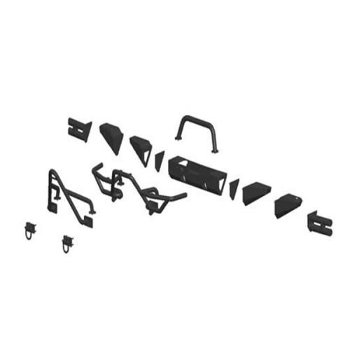 Jeep Wrangler YJ XHD Modul Set Stoßstangenecken mit Staufach  Stoßfänger vorne Rugged Ridge 87-95