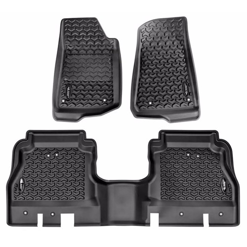 Jeep Gladiator JT Set Fußmatten Gummimatten vorne & hinten All Terrain Rugged Ridge 19-