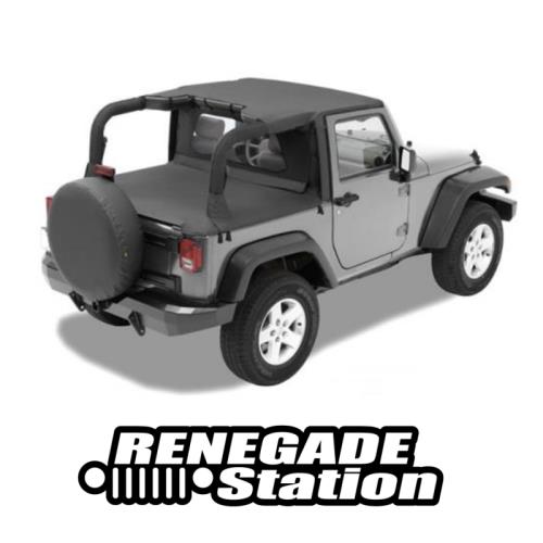 Jeep Wrangler JK 2türer Header Bikini Top Targa Style Black Diamond Bestop 07-09