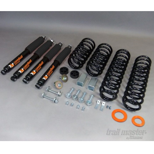Jeep Wrangler JK 4türer Combat Fahrwerk Höherlegung 2" 50mm Black Edition Trailmaster Bj. 07-17