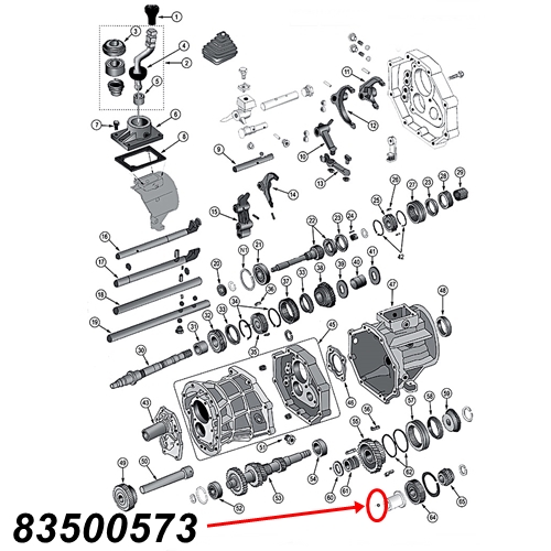 Jeep Grand Cherokee ZJ ZG eine Schaltkugel Kugel Schaltsperre AX15 Schaltgetriebe Bj. 1993