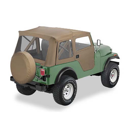 Jeep CJ5 Supertop Softtop Verdeck inkl. teilbare Türen TAN Denim Bestop 76-83