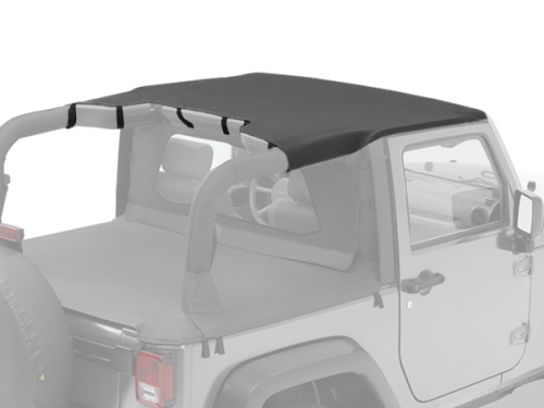 Jeep Wrangler JK 2türer Header Bikini Top Targa Style Black Diamond Bestop 07-09