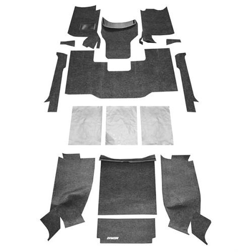 Jeep Wrangler YJ Teppich Komplett Set Fussraum & Kofferaum B