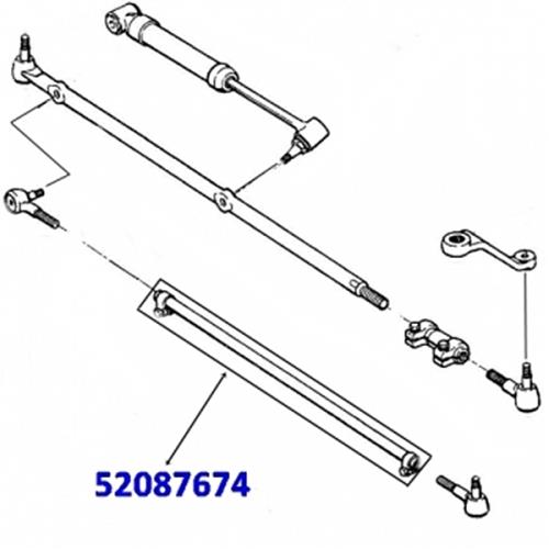 Jeep Wrangler TJ Premium Rohr Spurstange Spurstangenrohr inkl. Schellen LHD Bj. 96-06
