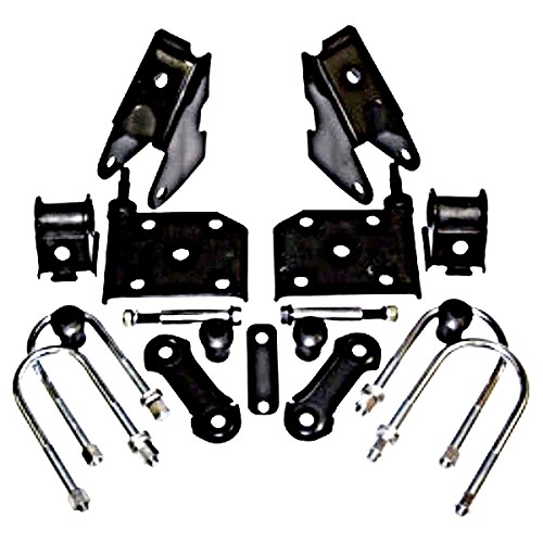 Jeep Wrangler YJ Blattfeder Befestigungs Einbau Satz vorne 8