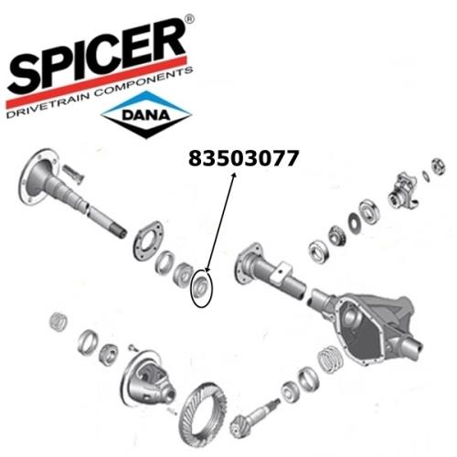 Jeep CJ Schrumpfring Steckachse Radlager außen Dana 44 Hinterachse Spicer Bj. 1986