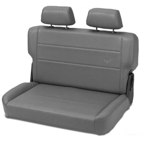 Jeep CJ Rücksitzbank Rücksitz Sitz inkl. Kopfstützen Charcoal Grau Denim Bestop 55-86