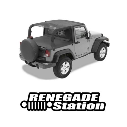 Jeep Wrangler JK 2türer Header Bikini Top Safari Style Mesh Bestop 07-09