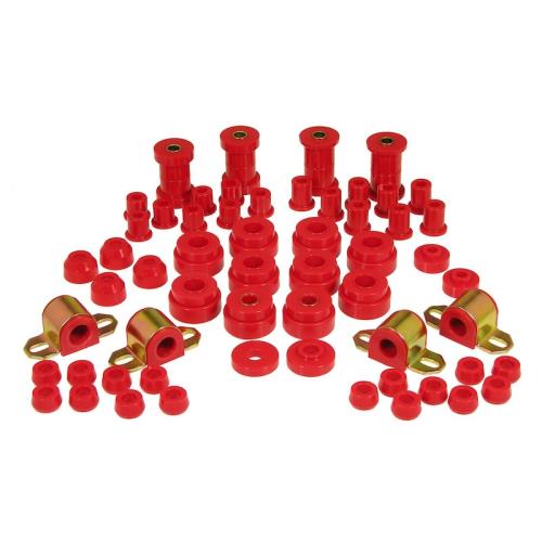 Jeep CJ CJ5 CJ7 Karosseriebuchsen Fahrwerksbuchsen Komplettsatz rot Prothane 76-79
