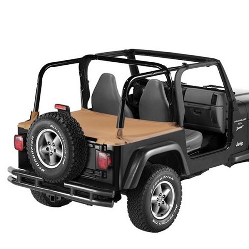 Jeep Wrangler TJ Duster Abdeckung Laderaum für zurückgeklapptes Supertop Gestänge Spice Denim Bestop 96-02