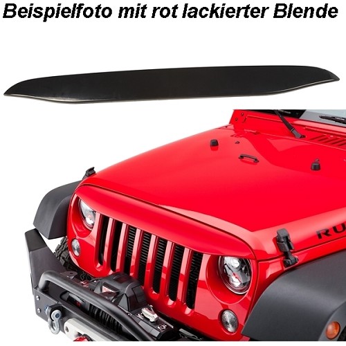Jeep Wrangler JK Night Hawk Light Brow Blende Böser Blick schwarz Rugged Ridge 07-18