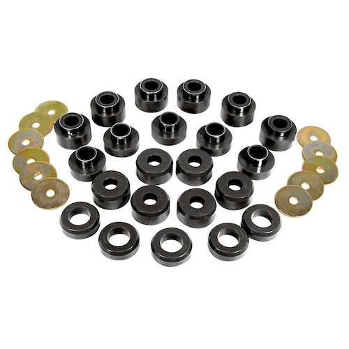Jeep Wrangler TJ Bodyauflage Karosserieauflage Set Auflage Gummis Karosserie Standard schwarz Prothane 96-06