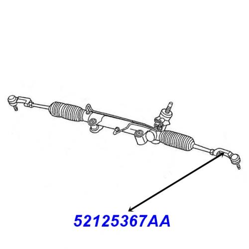 Jeep Cherokee Liberty KK Spurstangenkopf Lenkgetriebe außen links 08-12