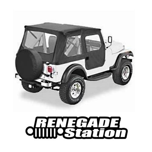 Jeep CJ Scrambler Tigertop Soft Top Verdeck inkl. Türen Schwarz Bestop 81-86