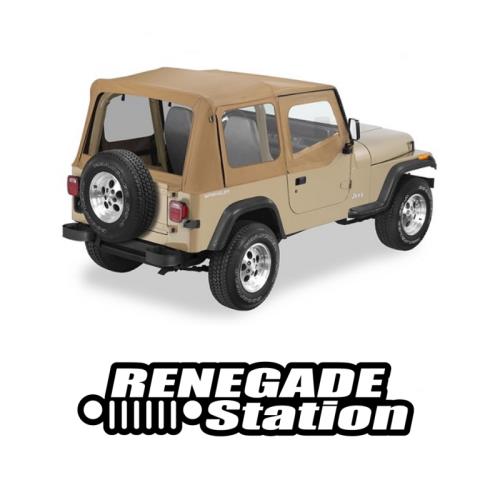 Jeep Wrangler YJ Ersatzverdeck Softtop Verdeck Hülle Spice Sailcloth 88-95